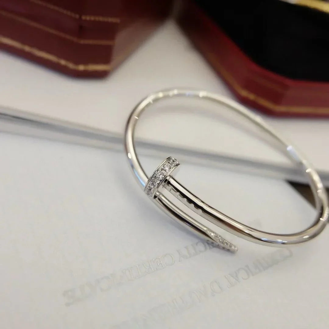 [Zalyn]JUSTE UN CLOU 3.5MM CLASSIC DIAMOND BANGLE