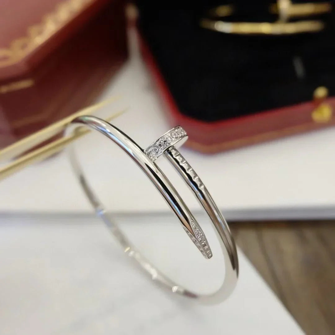 [Zalyn]JUSTE UN CLOU 3.5MM CLASSIC DIAMOND BANGLE