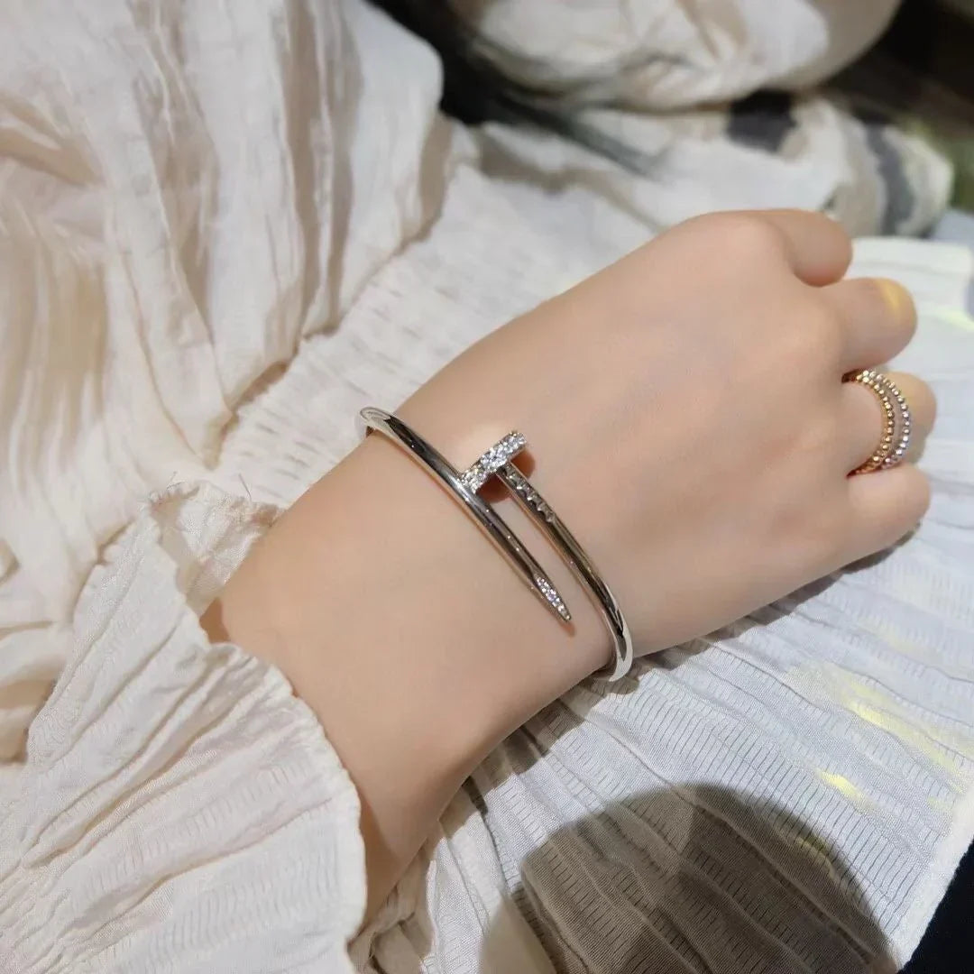 [Zalyn]JUSTE UN CLOU 3.5MM CLASSIC DIAMOND BANGLE