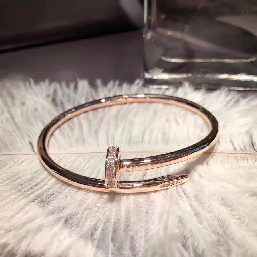 [Zalyn]JUSTE UN CLOU 3.5MM CLASSIC DIAMOND BANGLE