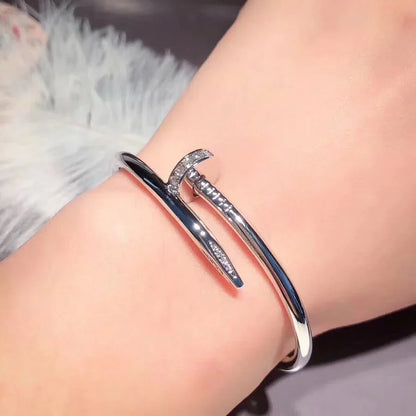 [Zalyn]JUSTE UN CLOU 3.5MM CLASSIC DIAMOND BANGLE