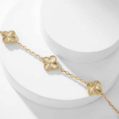 [Zalyn Jewelry ]CLOVER 10 MOTIFS LASER NECKLACE