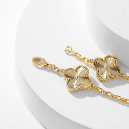 [Zalyn Jewelry ]CLOVER 10 MOTIFS LASER NECKLACE