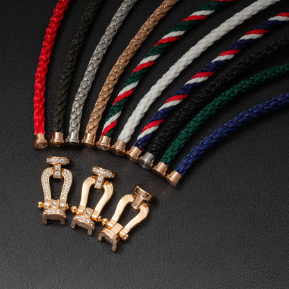 [Zalyn]FORCE LARGE HORSESHOE BRACELET - GOLD