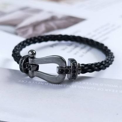 [Zalyn]FORCE LARGE SERIES BLACK SAMURAI BRACELET