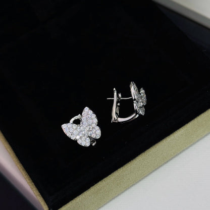 [Zalyn Jewelry ]BUTTERFLY ALL DIAMOND EARRINGS