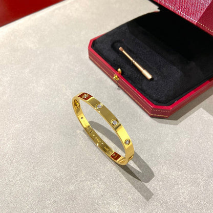 [Zalyn]CLASSIC 6.1MM LOVE BANGLE - 10-DIAMOND