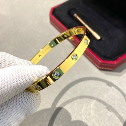 [Zalyn]CLASSIC 6.1MM LOVE BANGLE - 10-DIAMOND