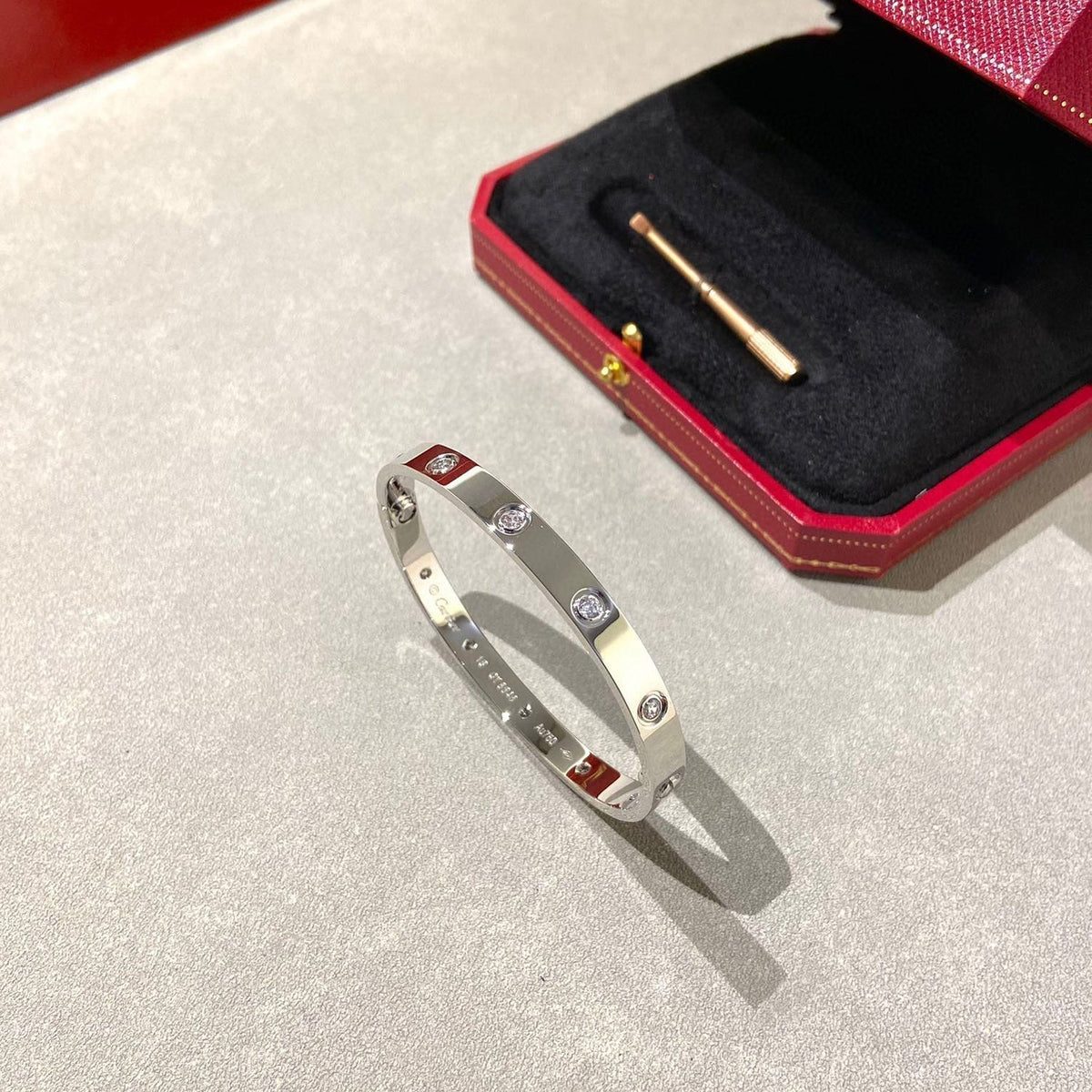 [Zalyn Jewelry ]LOVE BRACELET 6.1MM 10 DIAMONDS