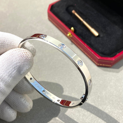 [Zalyn]CLASSIC 6.1MM LOVE BANGLE - 10-DIAMOND