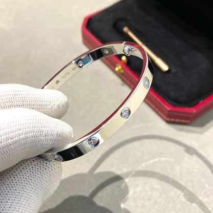 [Zalyn]CLASSIC 6.1MM LOVE BANGLE - 10-DIAMOND