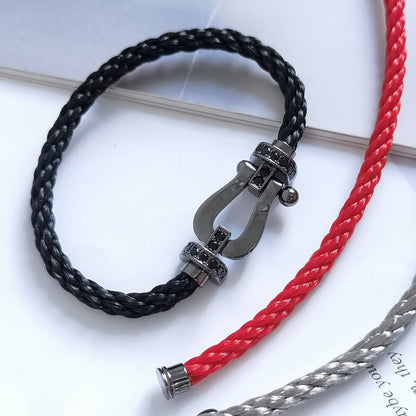 [Zalyn]FORCE LARGE SERIES BLACK SAMURAI BRACELET