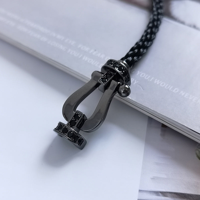 [Zalyn]FORCE LARGE SERIES BLACK SAMURAI BRACELET