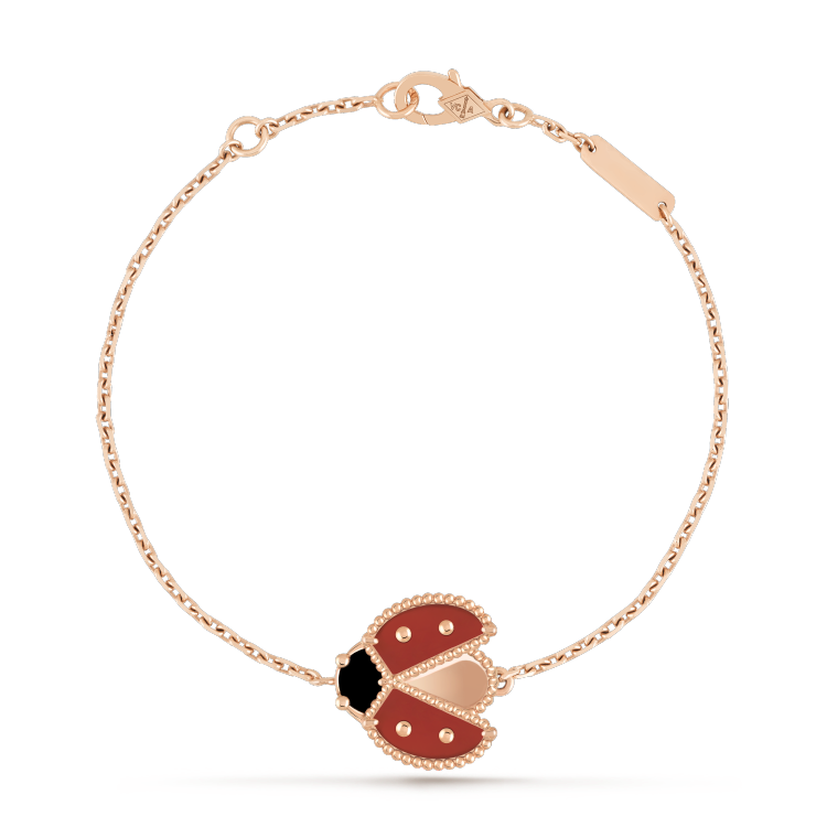 [Zalyn Jewelry ]LUCKY SPRING 1 MOTIF PINK GOLD BRACELET