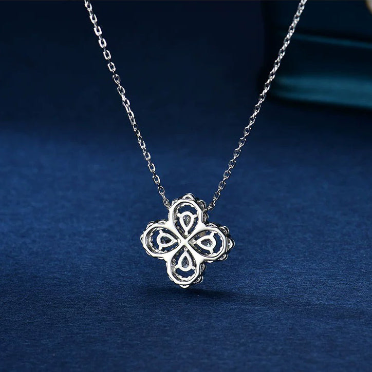 [Zalyn]LOOP NECKLACE FULL MOTIF DIAMOND 16MM MULTIPLE COLORS