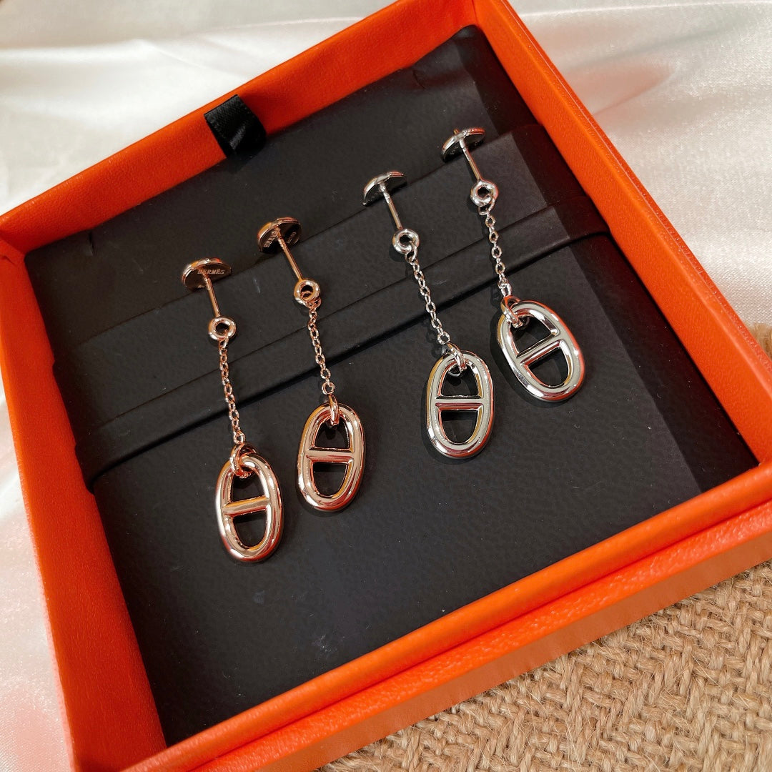 [Zalyn]CHAINE TASSEL EARRINGS