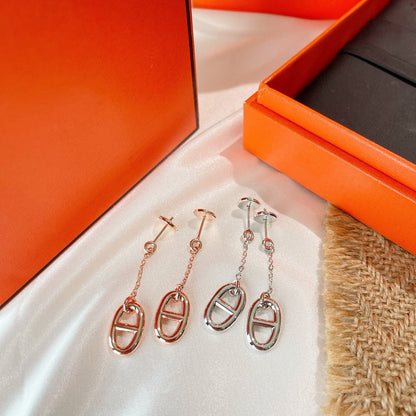 [Zalyn]CHAINE TASSEL EARRINGS