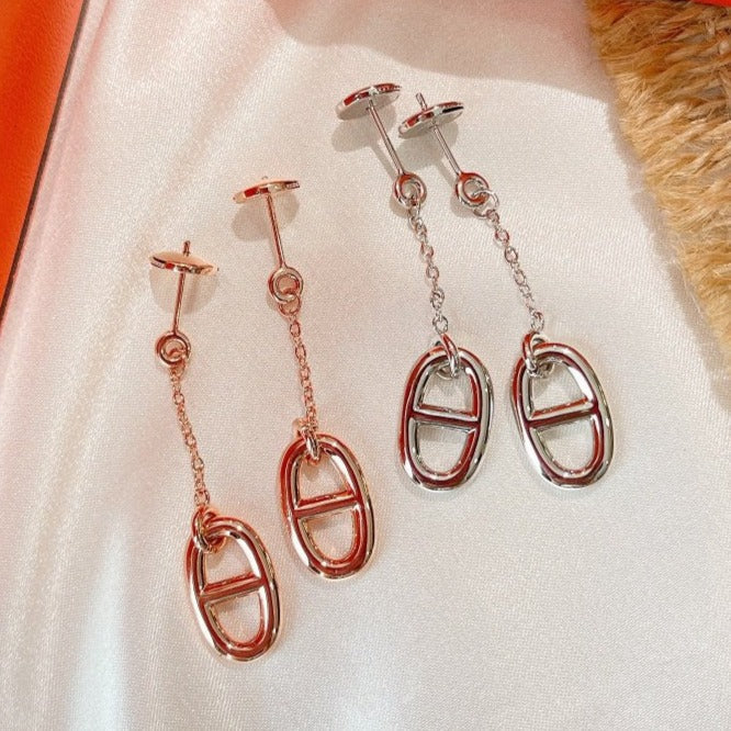 [Zalyn]CHAINE TASSEL EARRINGS