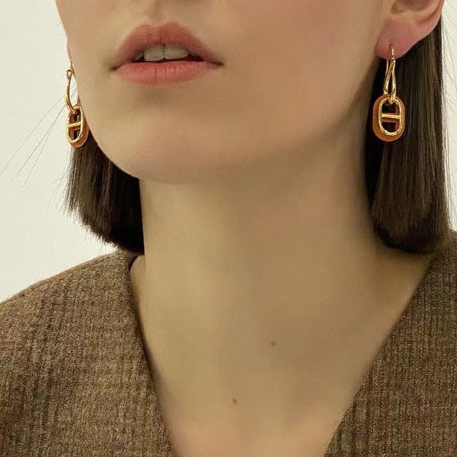 [Zalyn]HM O'MAILLON GOLD EARRINGS