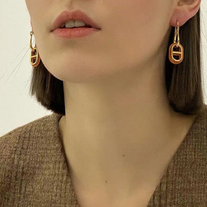 [Zalyn]HM O'MAILLON GOLD EARRINGS