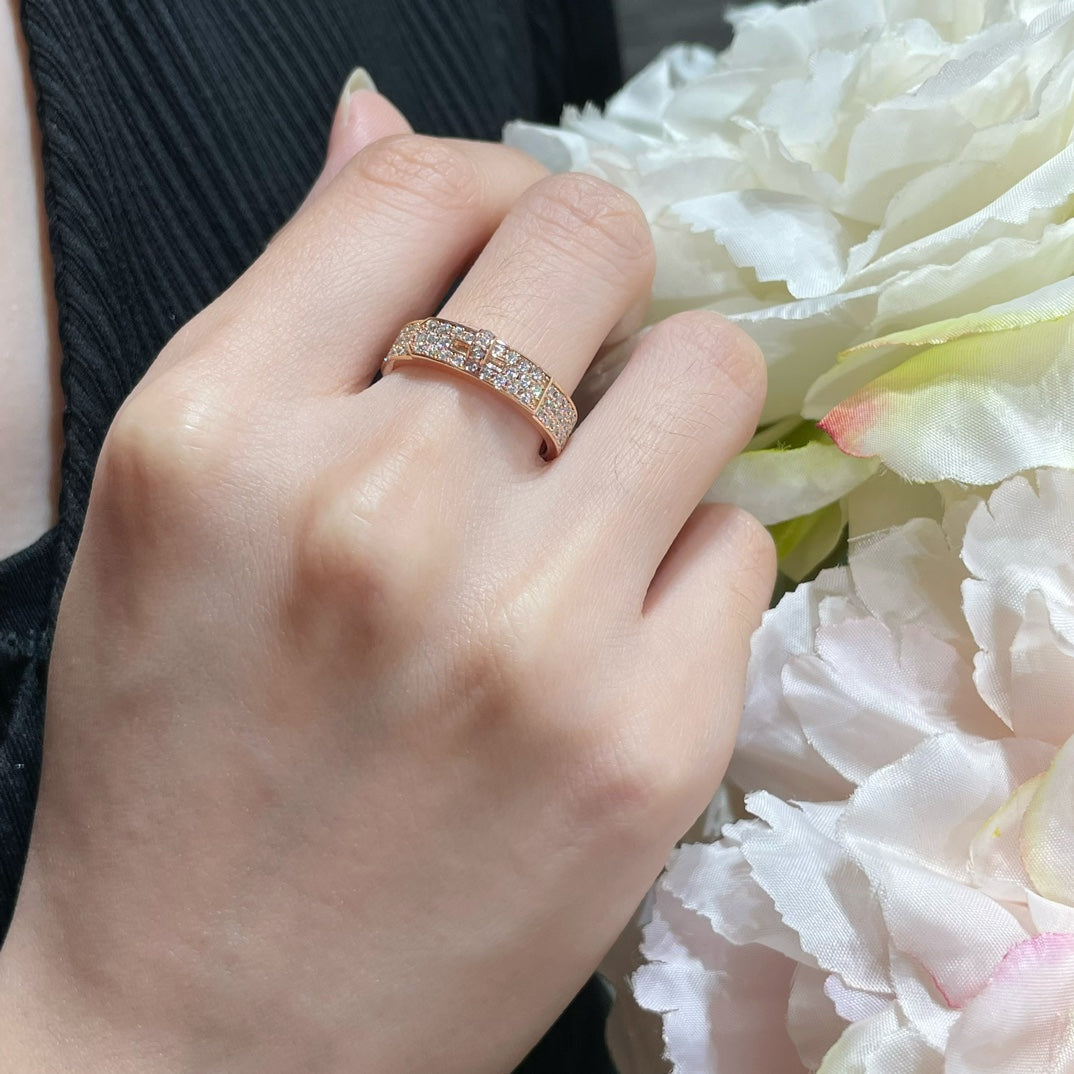 [Zalyn]KELLY ROSE GOLD DIAMOND RING