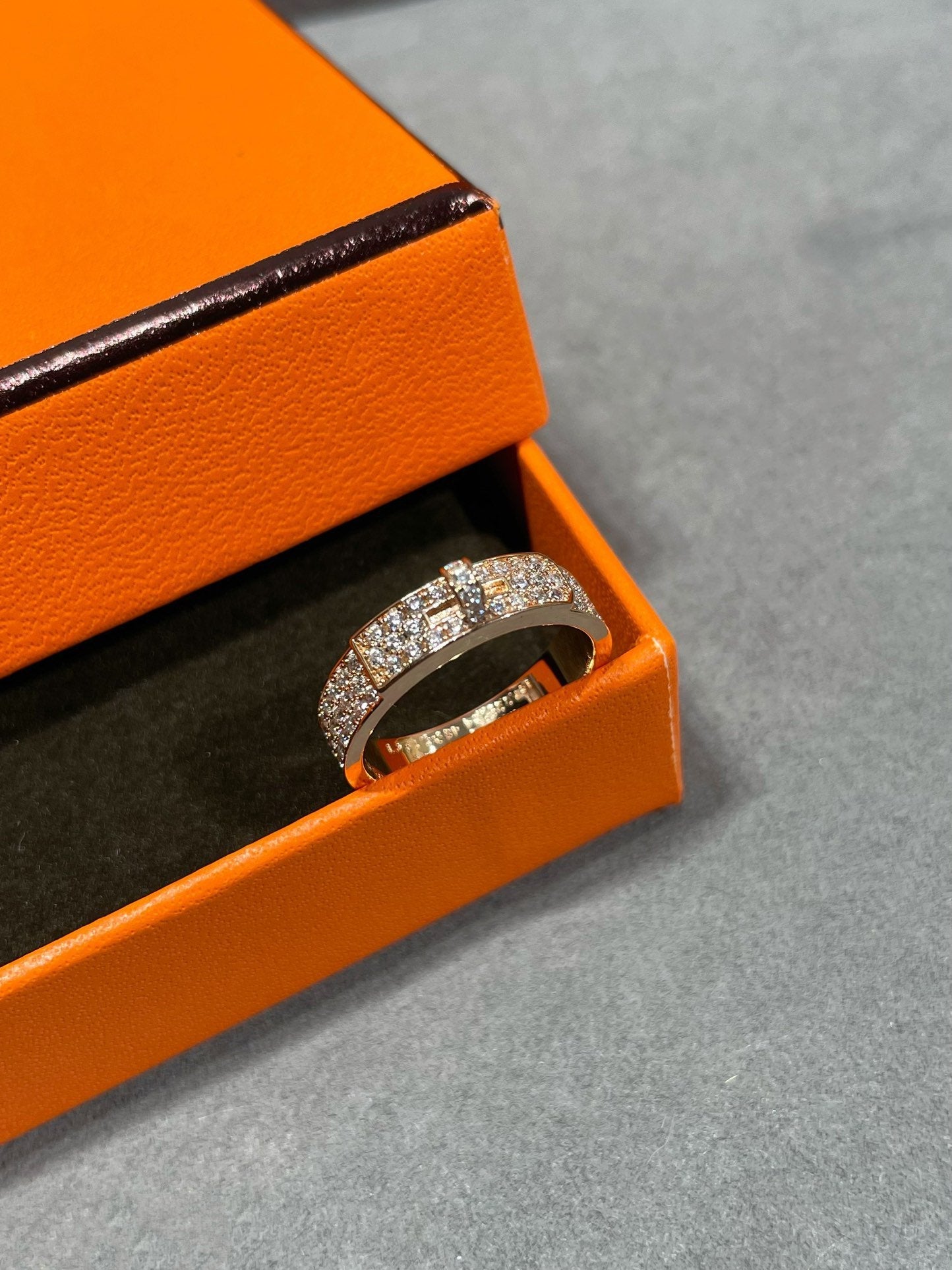 [Zalyn]KELLY ROSE GOLD DIAMOND RING
