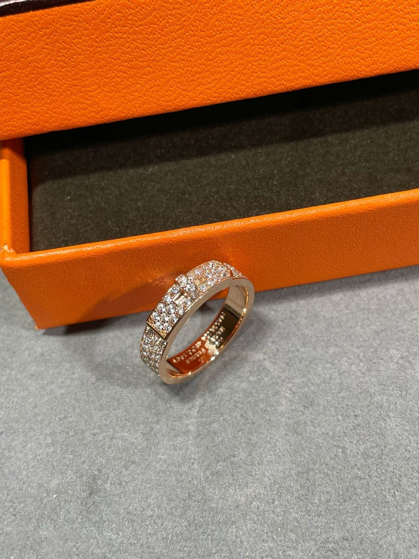 [Zalyn]KELLY ROSE GOLD DIAMOND RING