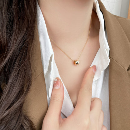 [Zalyn]BEE MINI PEDANT DIAMOND NECKLACE