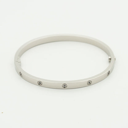 [Zalyn Jewelry ]LOVE BRACELET 3.65MM 10 DIAMONDS