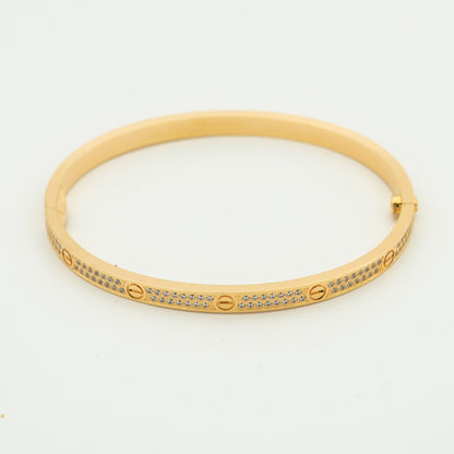 [Zalyn Jewelry ]LOVE BRACELET 3.65MM DIAMOND-PAVED