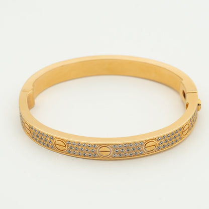 [Zalyn Jewelry ]LOVE BRACELET 6.1MM DIAMOND-PAVED