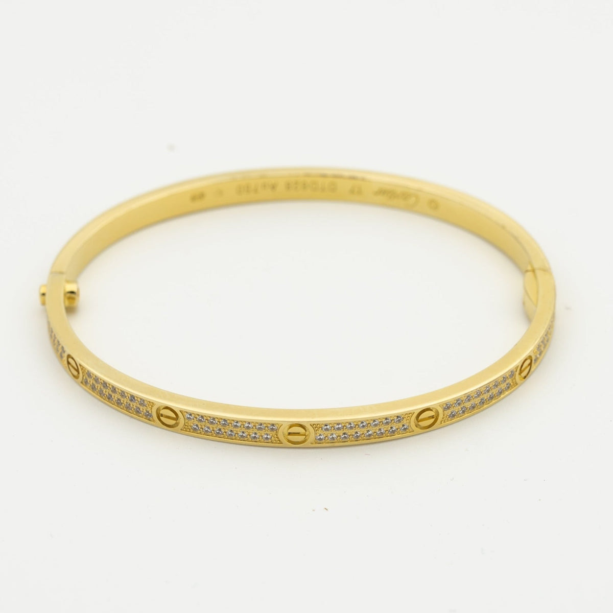 [Zalyn Jewelry ]LOVE BRACELET 3.65MM DIAMOND-PAVED