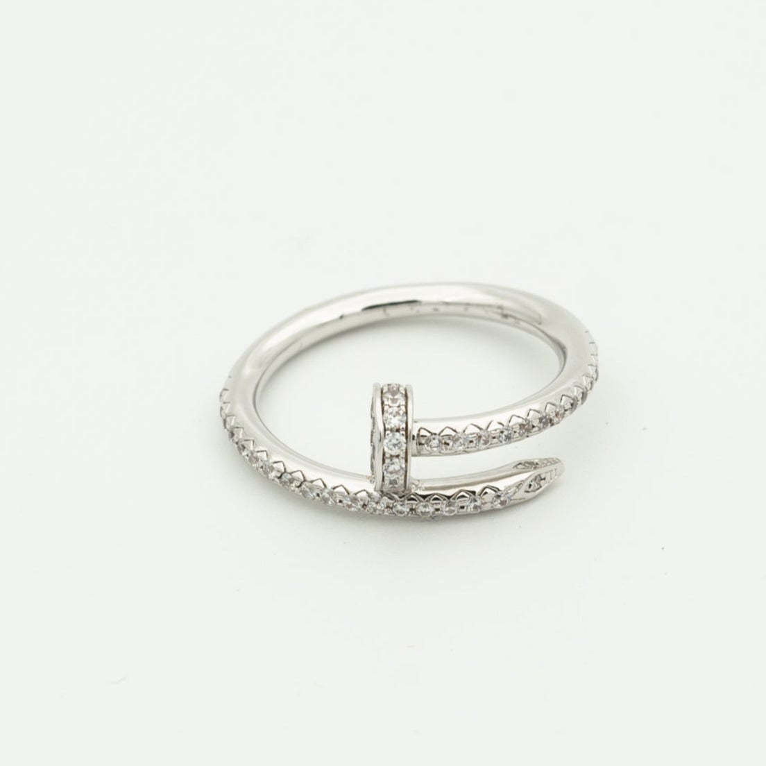 [Zalyn Jewelry ]JUSTE RING 1.8MM SILVER DIAMONDS