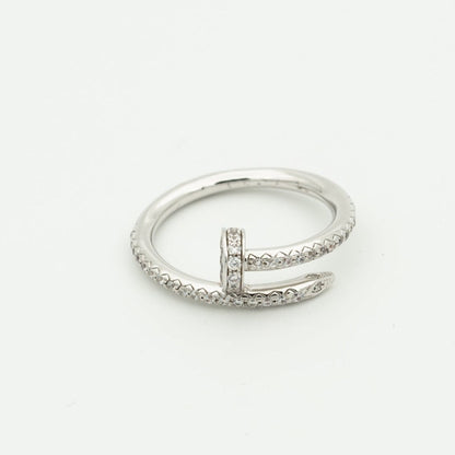 [Zalyn Jewelry ]JUSTE RING 1.8MM SILVER DIAMONDS