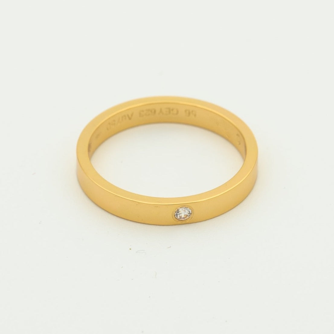 [Zalyn Jewelry ]LOVE RING 4MM 1 DIAMOND