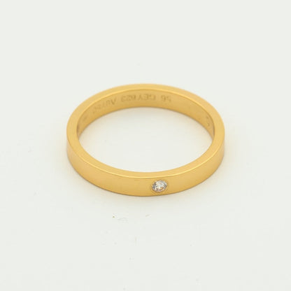 [Zalyn Jewelry ]LOVE RING 4MM 1 DIAMOND