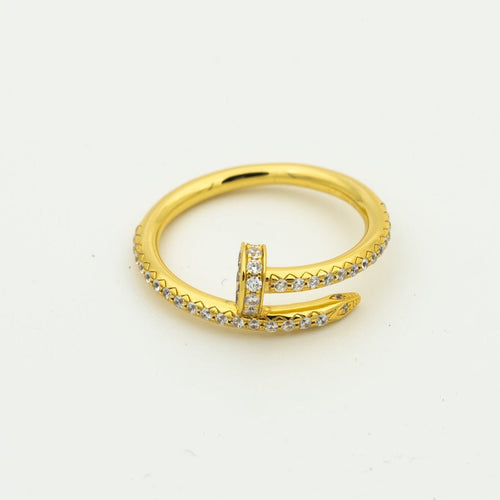 [Zalyn Jewelry ]JUSTE RING 1.8MM GOLD DIAMONDS