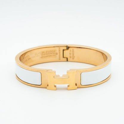 [Zalyn]H WHITE BRACELET