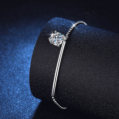 [Zalyn]ELEGANT HALF-MOON CURVE MOISSANITE BRACELET