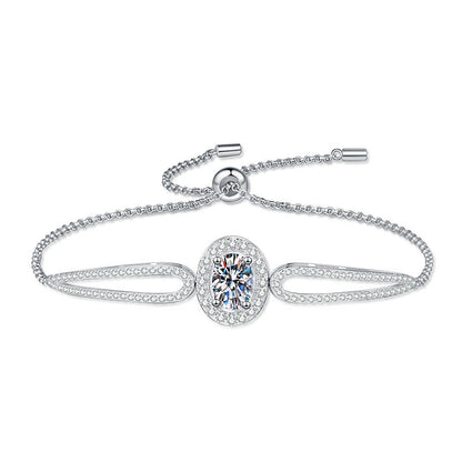 [Zalyn]"PIGEON'S EGG" TEARDROP MOISSANITE BRACELET