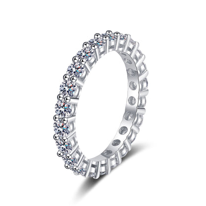 [Zalyn]LUXURIOUS 2.2 CARAT FULL ETERNITY MOISSANITE RING