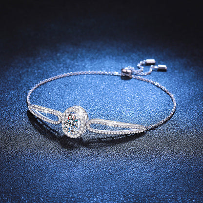 [Zalyn]"PIGEON'S EGG" TEARDROP MOISSANITE BRACELET