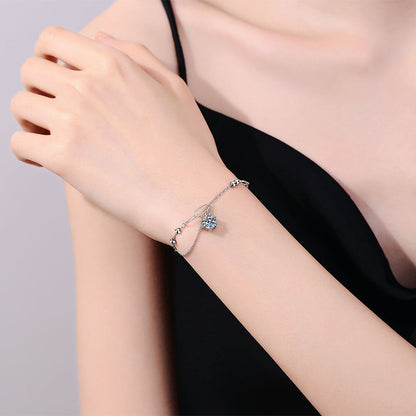 [Zalyn]CLASSIC SOLITAIRE MOISSANITE BRACELET