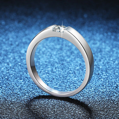 [Zalyn]SLEEK MINIMALIST COUPLE'S MOISSANITE RING