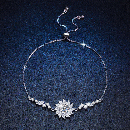 [Zalyn]RADIANT SUNFLOWER MOISSANITE BRACELET