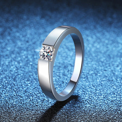 [Zalyn]SLEEK MINIMALIST COUPLE'S MOISSANITE RING