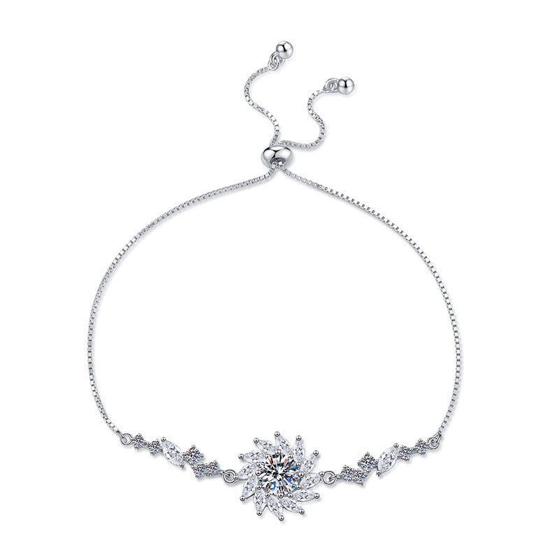 [Zalyn]RADIANT SUNFLOWER MOISSANITE BRACELET