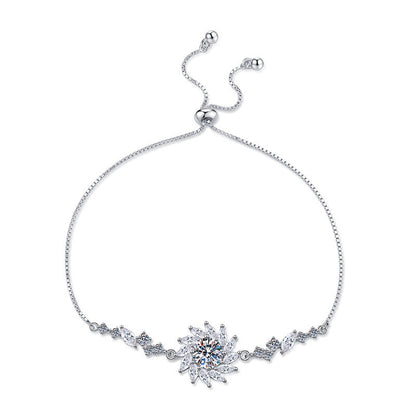 [Zalyn]RADIANT SUNFLOWER MOISSANITE BRACELET