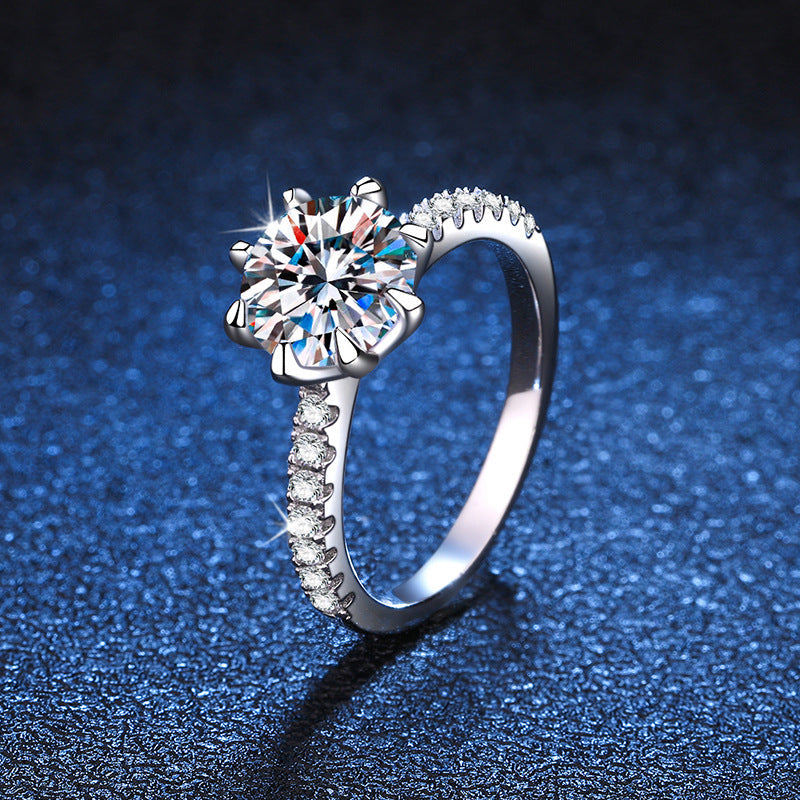[Zalyn]BOLD TIGER CLAW MOISSANITE ENGAGEMENT RING