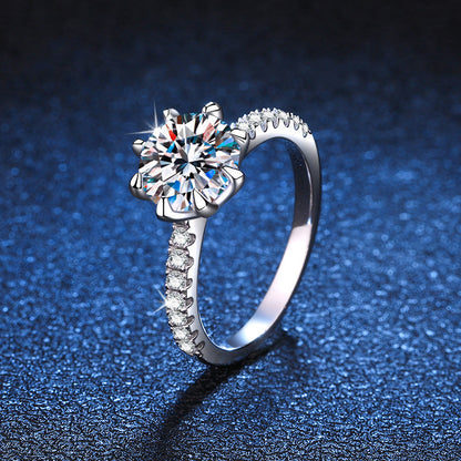 [Zalyn]BOLD TIGER CLAW MOISSANITE ENGAGEMENT RING